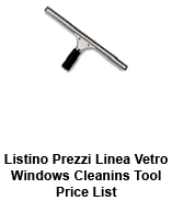 Listino prezzi linea vetro - Windows Cleaning tools price list